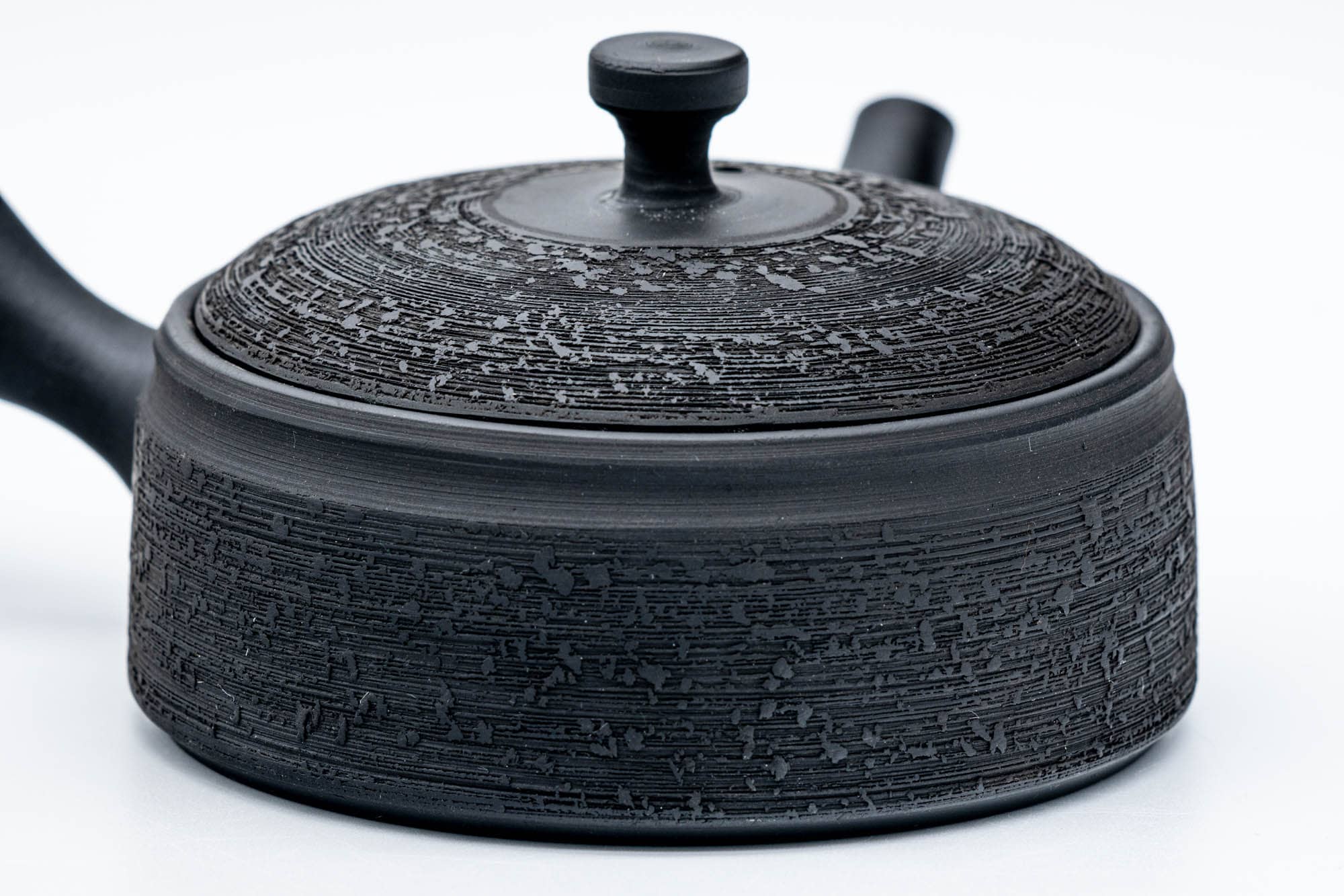 Japanese Kyusu - 玉光 Gyokko Kiln - Flat Matsugawa Kokudei Tokoname-yaki Ceramic Teapot - 140ml