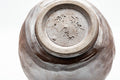 Tezumi — Japanese Matcha Bowl - Ash Glazed Wabi-Sabi Chawan - 200ml — inverted showing the foot ring