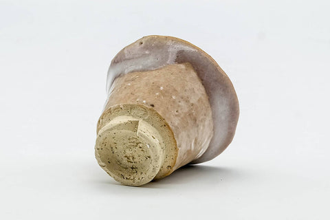 Japanese Teacup - Small Beige Glazed Hagi-yaki Guinomi - 35ml