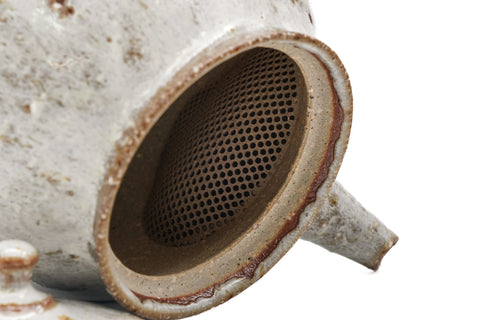 White Ash Glazed Tokoname Teapot - 220ml