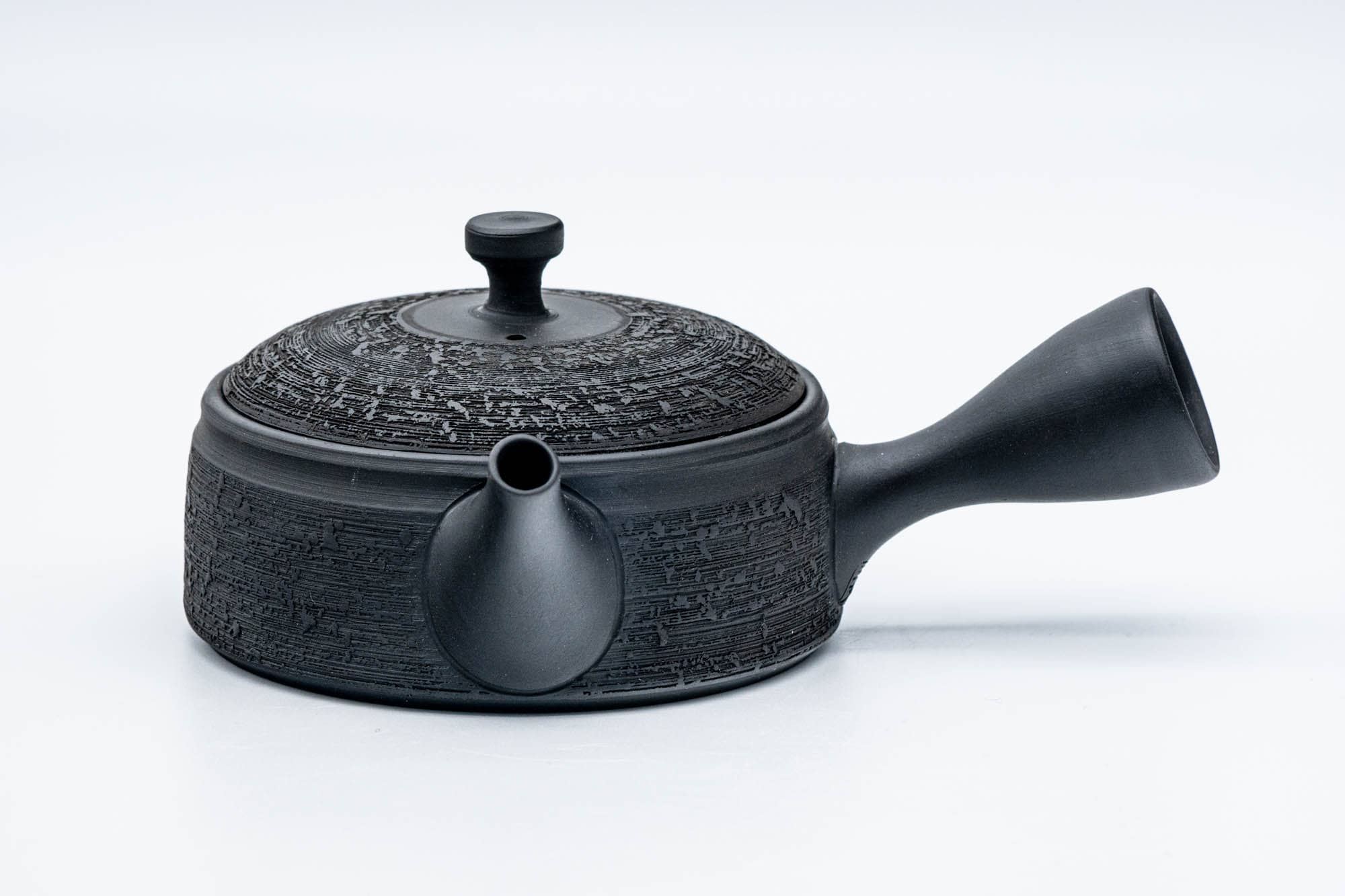 Japanese Kyusu - 玉光 Gyokko Kiln - Flat Matsugawa Kokudei Tokoname-yaki Ceramic Teapot - 140ml