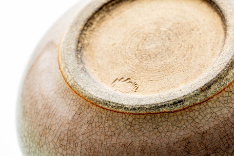 Japanese Kyusu - 天鵬山 Tsubaki Kiln - Beige Weathered Hagi-yaki Ceramic Filter Teapot - 300ml