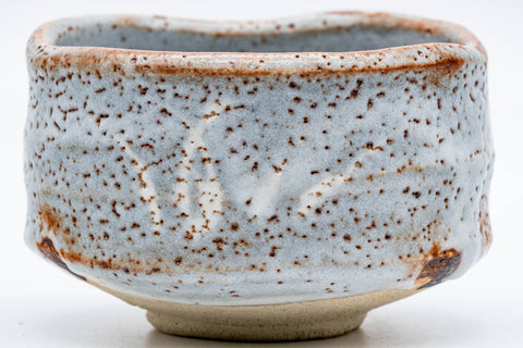 Japanese Matcha Bowl - Blue Shino Glazed Mino-yaki Chawan - 300ml