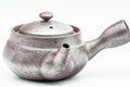 Japanese Kyusu - Collared Purple Banko-yaki Mesh Teapot - 240ml - Tezumi