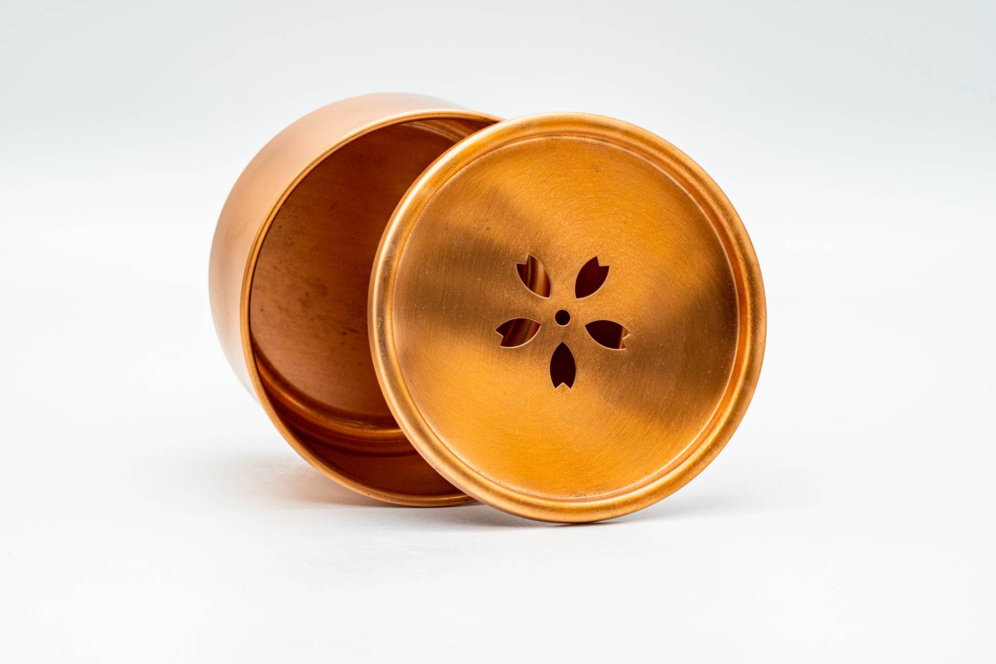 Japanese Tea Set - Copper Kyusu Teapot - Kensui Water Bowl - Chazutsu Storage Container