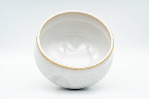 Japanese Teacup - 赤膚山 Akiyama Kiln White Glazed Akahada-yaki Yunomi - 160ml - Tezumi