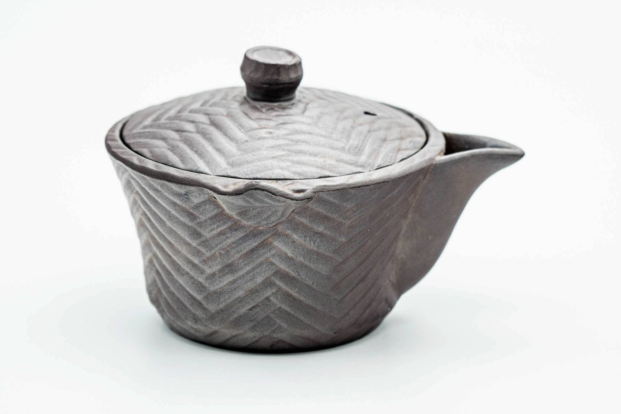 Japanese Houhin - Textured Weathered Banko-yaki Handle-less Mesh Teapot - 150ml