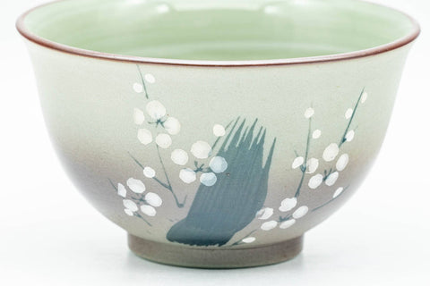 Japanese Teacup - Green Floral Arita-yaki Yunomi - 120ml - Tezumi