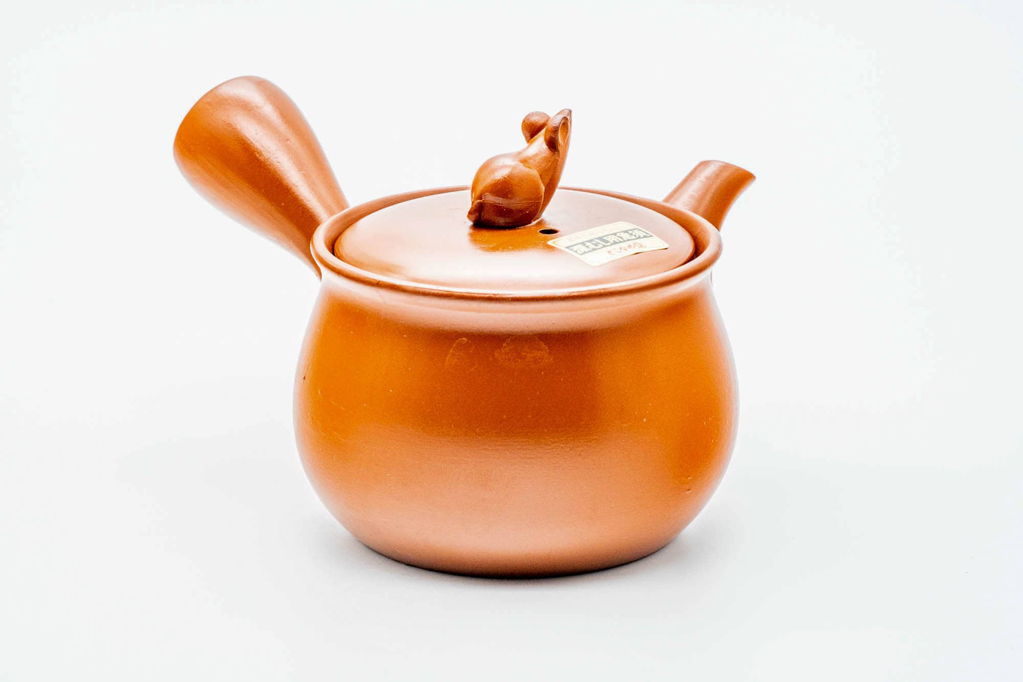 Japanese Kyusu - Rat Zodiac Tokoname-yaki Mesh Teapot - 340ml