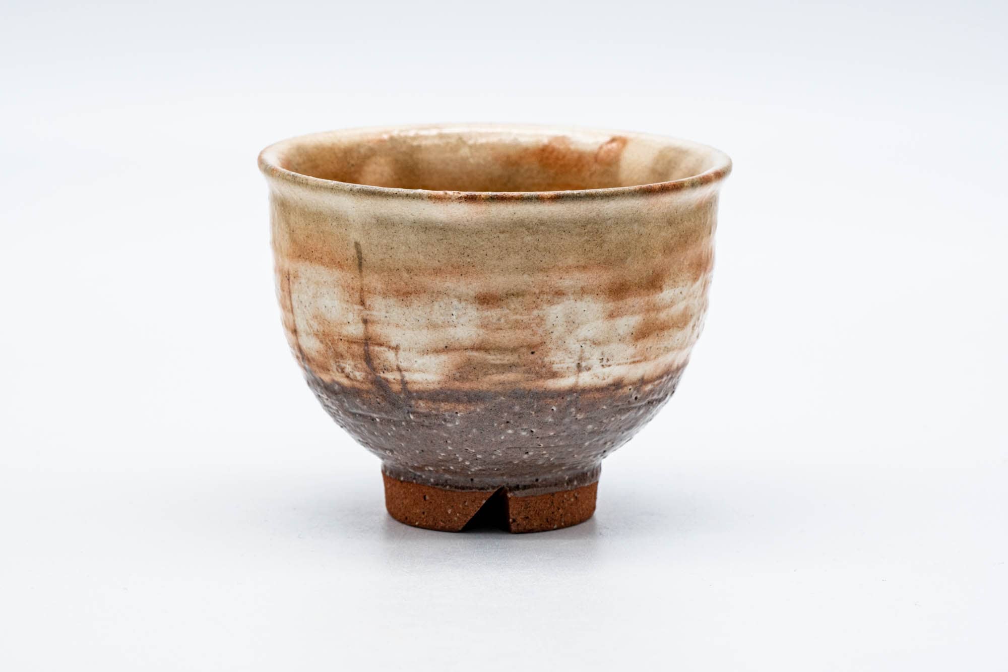 Japanese Teacup - Earthy Brown Glazed Hagi-yaki Yunomi - 160ml