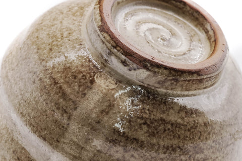 Beige Glazed Rokurome Tokoname Matcha Bowl