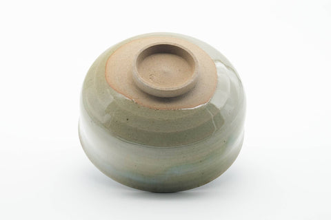 Japanese Matcha Bowl - Green Black Interior Glazed Chawan - 500ml