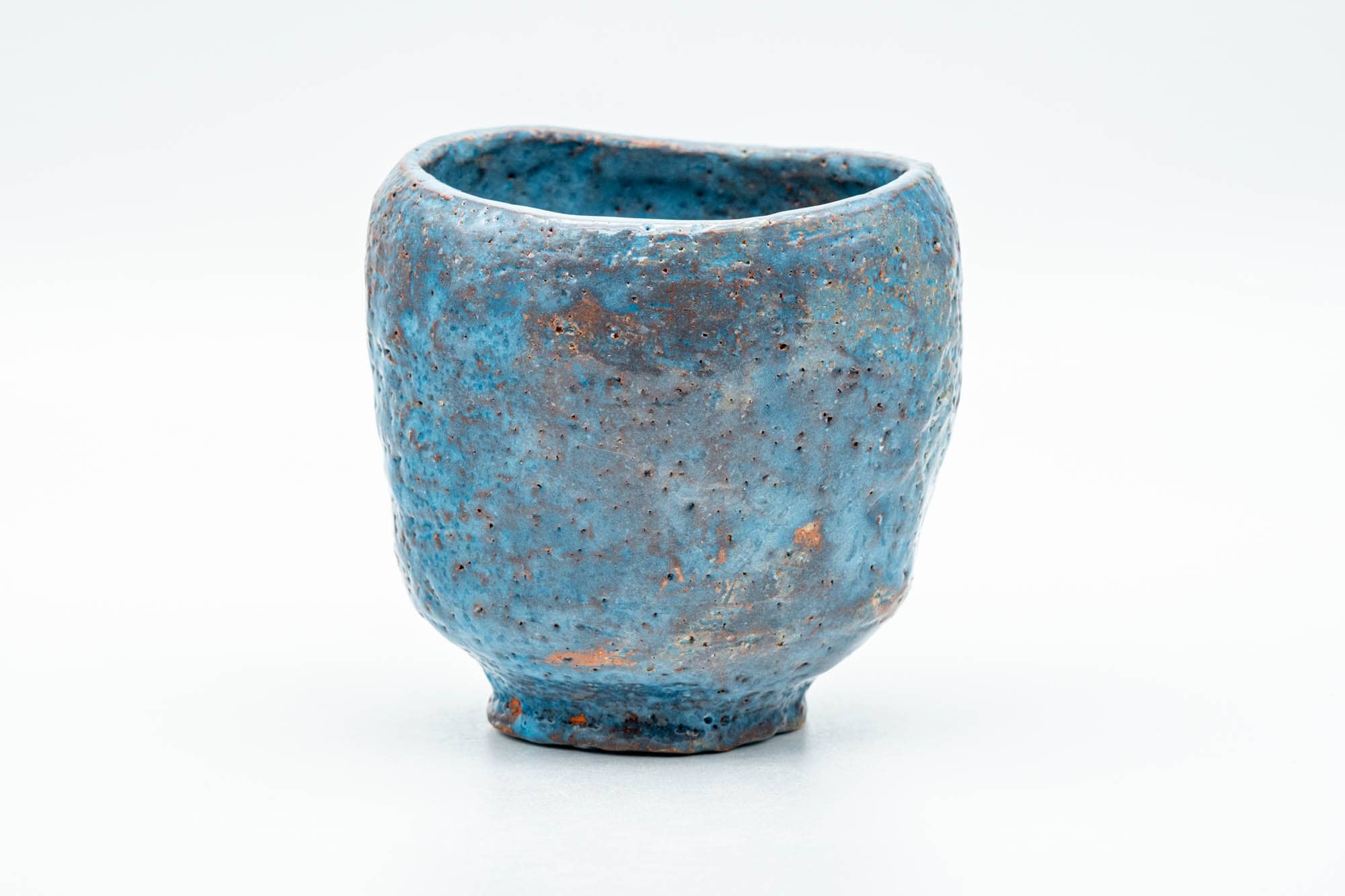 Japanese Teacup - Blue Shino Glazed Wabi-Sabi Yunomi - 150ml - Tezumi