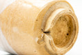 Japanese Teacup - Beige White Glazed Weathered Hagi-yaki Yunomi - 190ml - close-up of the base and footring