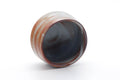 Tezumi — Japanese Matcha Bowl - Blue Orange Shino Glazed Mino-yaki Chawan - 500ml — three-quarter view