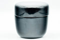 Japanese Natsume - Black Urushi Lacquer Matcha Tea Caddy - 80ml - close-up of the glossy lacquered lid