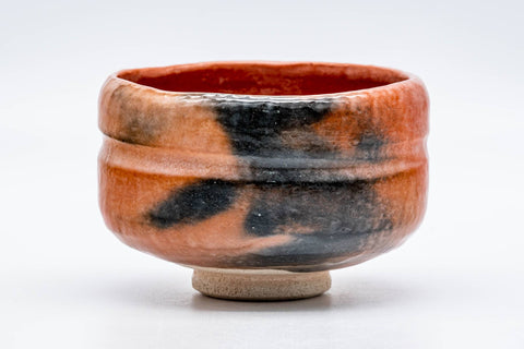 Japanese Matcha Bowl - 佐々木松楽 Sasaki Shoraku - 松楽窯 Shoraku Kiln - Kōjitsu Aka-raku Chawan - 350ml