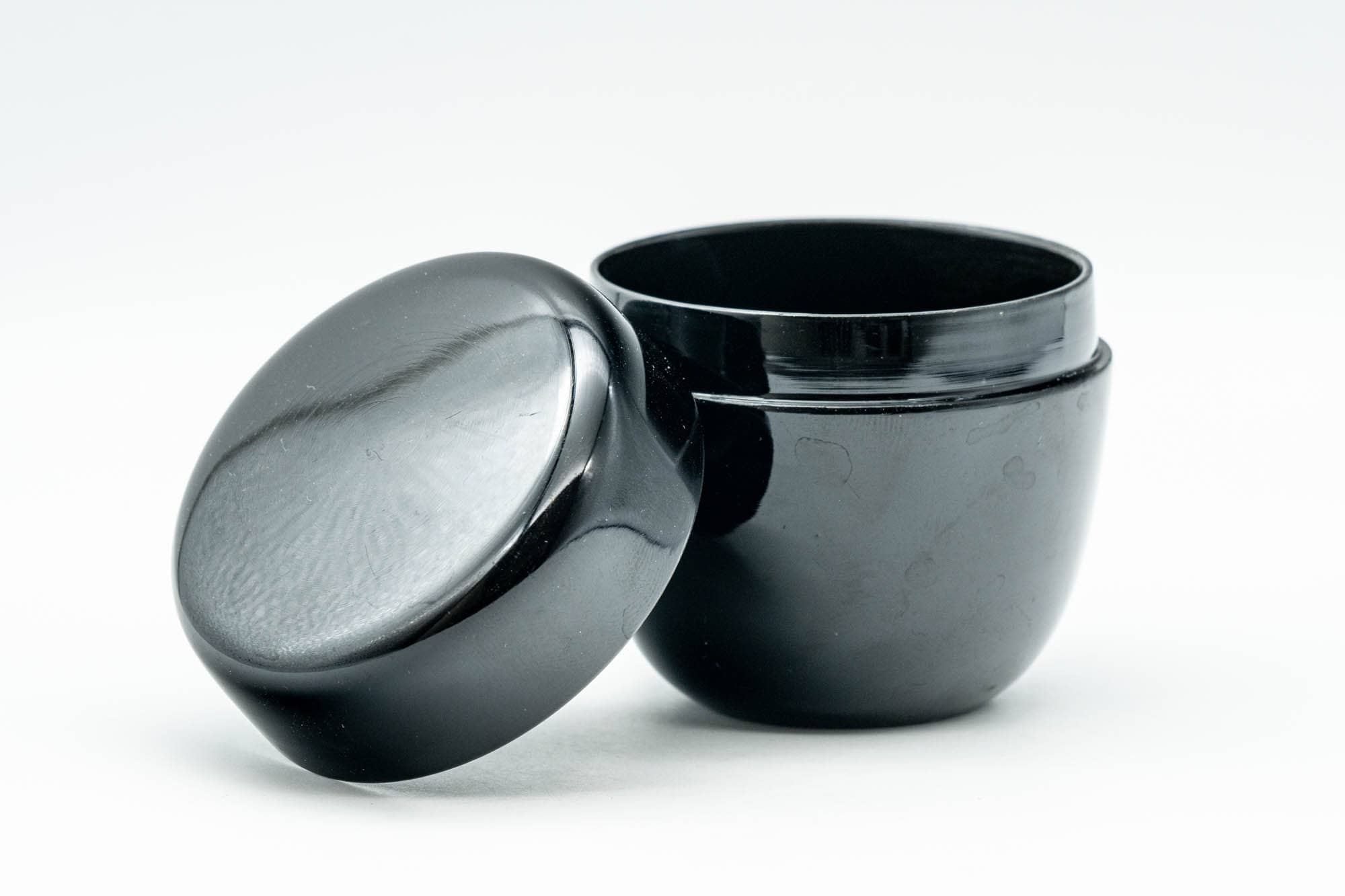 Japanese Natsume - Black Plastic Matcha Tea Caddy - 50ml