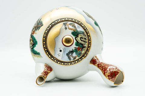 Japanese Kyusu - Golden Mountainous Village Kutani-yaki Debeso Teapot - 450ml - Tezumi
