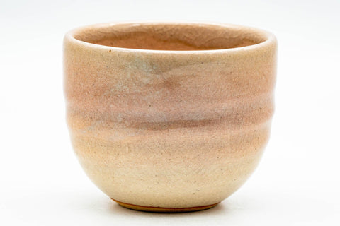 Japanese Teacup - Pink Spiraling Hagi-yaki Yunomi - 120ml