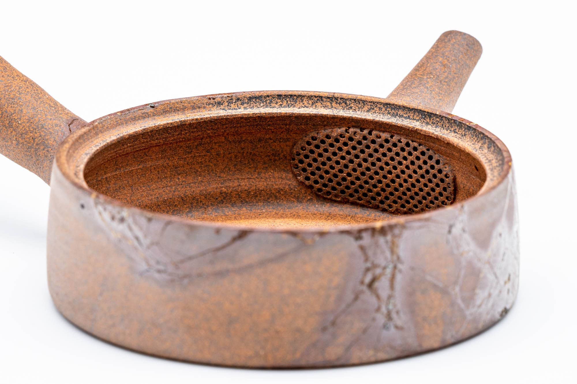 Japanese Kyusu - 石龍窯 Sekiryu Kiln - Mogake Seaweed Yakishime Tokoname-yaki Teapot - 110ml