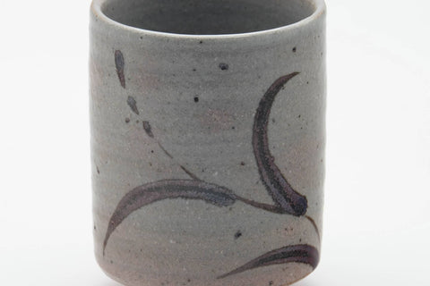 Japanese Teacup - Long Grass Grey Glazed Karatsu-yaki Yunomi - 190ml