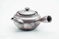 Rear three-quarter view of the large kyusu showing the handle.