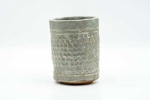 Japanese Teacup - Chrysanthemum Grey Glazed Wabi-Sabi Yunomi - 140ml