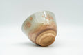 Tezumi — Japanese Teacup - Beige Pink Glazed Gohonte Hagi-yaki Yunomi - 90ml — top-down view of the interior