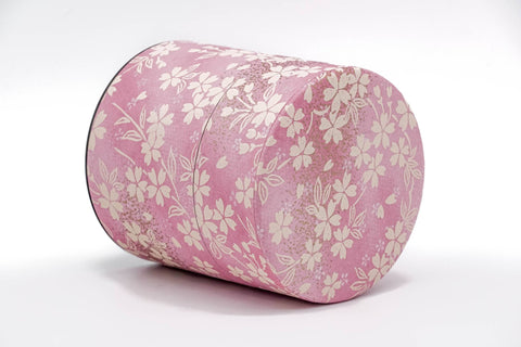Pink Beige Floral Sakura Washi Tea Canister - 150g