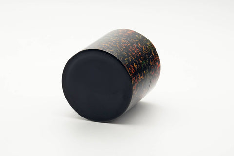 Japanese Chazutsu - 唐塗 Kara-nuri Urushi Lacquer Canister with Tea Scoop - 200ml