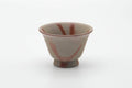 Tezumi — Japanese Teacup - Orange Hidasuki Rice Straw Bizen-yaki Yunomi - 160ml — front view from another angle