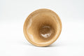 Tezumi — Japanese Teacup - Beige and Milky White Drip-Glazed Hagi-yaki Yunomi - 80ml — three-quarter view