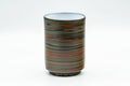 Japanese Teacup - 雲仙窯 Unzen Kiln Nerikomi Tokoname-yaki Yunomi - 160ml - side view showing the marbled clay bands