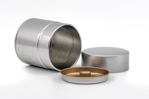Silver Metal Tea Canister - 100g