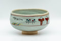 Japanese Matcha Bowl - 赤膚山 Akiyama Kiln - Sage Glazed Akahada-yaki Chawan - 350ml - Tezumi