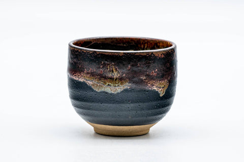 Japanese Teacup - Brown Hare's Fur Glazed Yunomi - 125ml