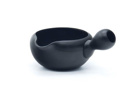 Japanese Yuzamashi - Floral Black Kokudei Tokoname-yaki Water Cooler - 250ml