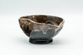 Tezumi — Japanese Katakuchi - Black and Brown Hare's Fur Drip-Glazed Yuzamashi Water Cooler - 100ml — front view