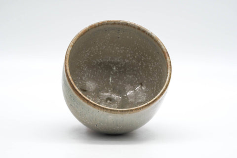 Tezumi — Japanese Matcha Bowl - Grey White Speckle Glazed Chawan - 250ml — three-quarter view