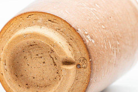 Japanese Teacup - Milky Beige White Drip-Glazed Hagi-yaki Yunomi - 220ml - Tezumi