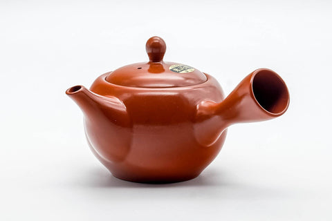 Japanese Kyusu - Bamboo Engraved Tokoname-yaki Mesh Teapot - 350ml