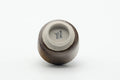 Tezumi — Japanese Teacup - Small Brown Glazed Guinomi - 40ml — top-down view of the interior