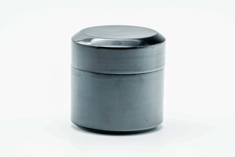 Japanese Natsume - Black Lacquer Fubuki Matcha Tea Caddy - 100ml
