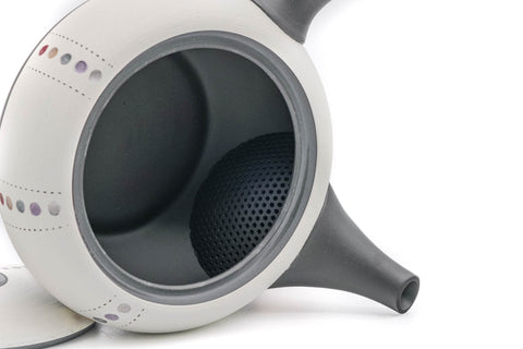 Pearlescent Dotted White Tokoname Teapot - 260ml