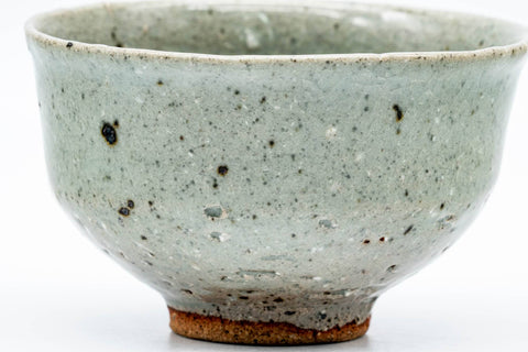 Japanese Matcha Bowl - 芳野俊通 Toshimichi Yoshino - 鳳窯 Otori Kiln - Green Speckled Chawan - 200ml