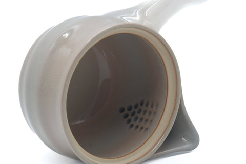 Tezumi — Japanese Tea Set - Classic Hagi Kyusu Teapot with 5 Yunomi Teacups — the teapot and cups arranged together