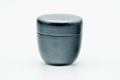 Japanese Natsume - Weathered Black Lacquer Matcha Tea Caddy - 85ml