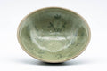 Tezumi — Japanese Matcha Bowl - Green Celadon Hira-gata Chawan - 150ml — top-down view of the interior
