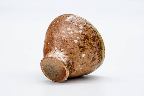 Japanese Teacup - Ash Green Glazed Shigaraki-yaki Guinomi - 40ml